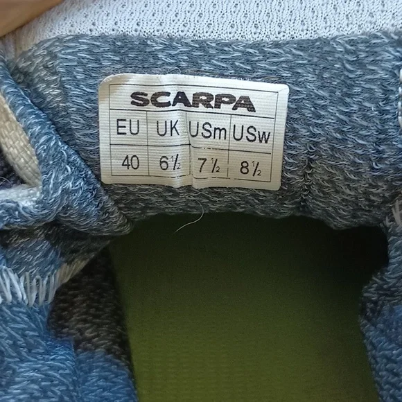 Women's 8.5 Scarpa Hiking Boots - Grey & Black - Picture 8 of 12